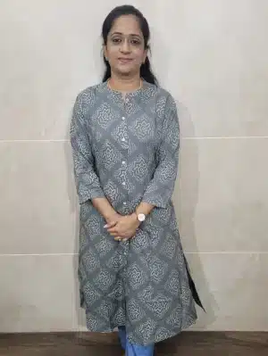 Printed Rayon top with 3/4 sleeve
