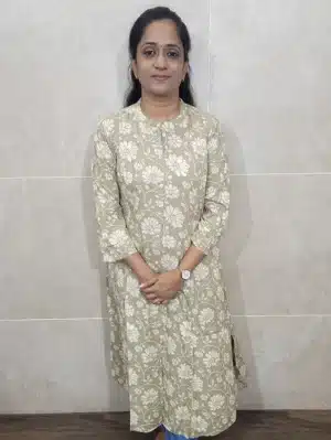 Printed Rayon top with 3/4 sleeve