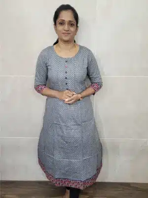 Premium cotton top with 3/4 sleeve