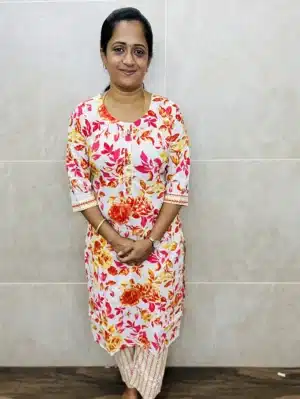 Ready to wear Printed jaipur cotton top with Printed cotton bottom