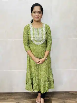 Printed Imported Rayon Anarkali Long gown