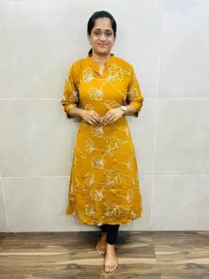 Soft crush silk top (full crepe lining) with allover designer embroidery work (Aline pattern)